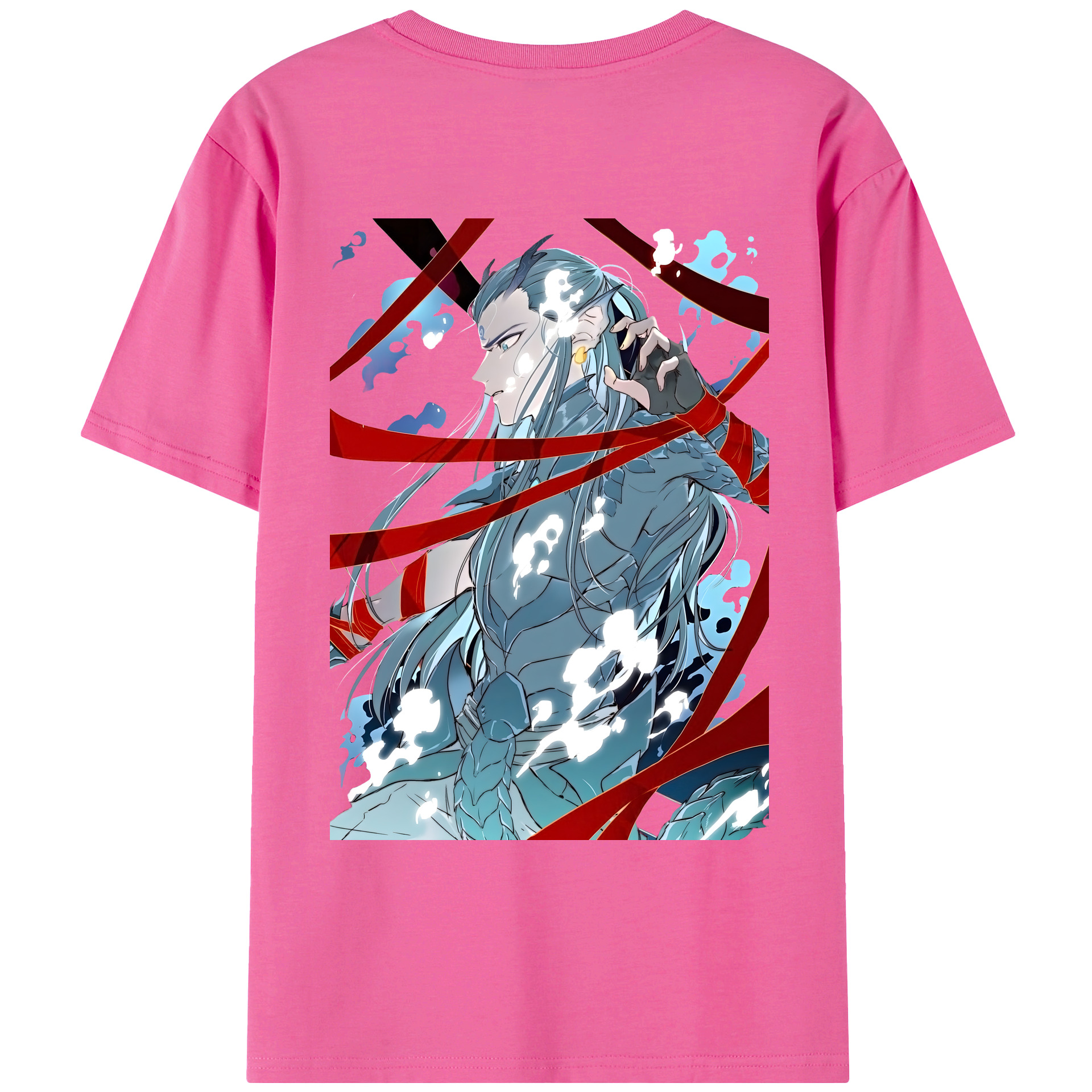 （画像用） Ne Zha 2 ナタ 魔童の大暴れ レディース半袖Tシャツ(バックプリント)